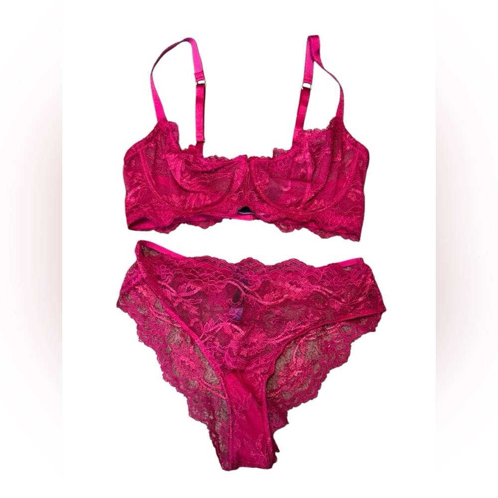 JOURNELLE  Anais Balconette Underwire Bra & Anais Lace Hipster Panties